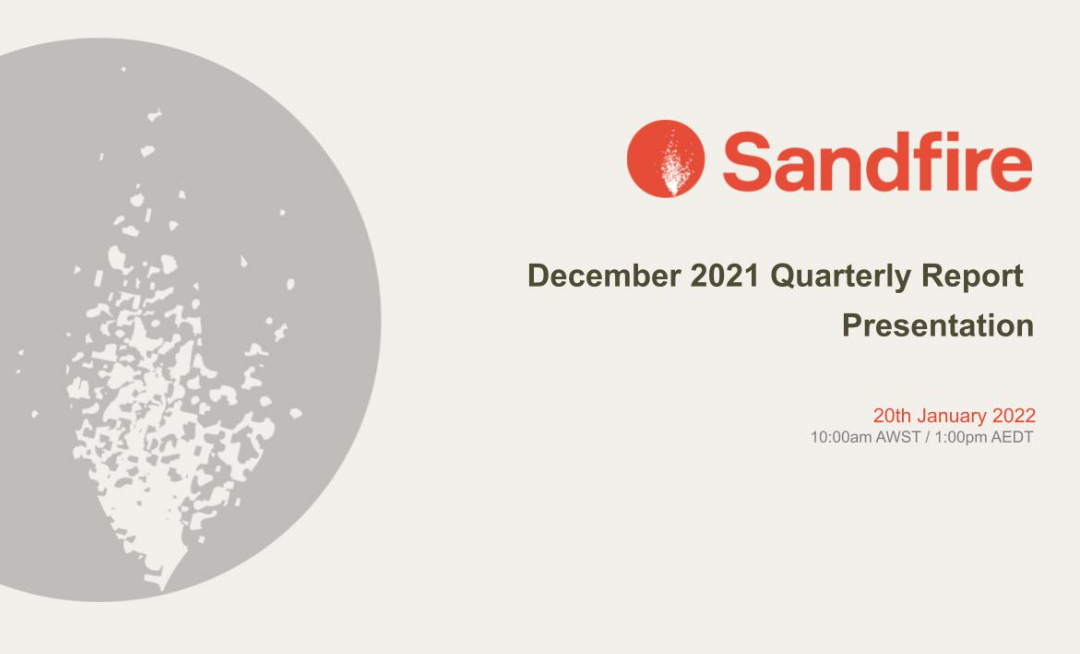 December 2021 Quarterly Report Presentation